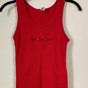 Peace Love Poker Tank top
